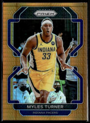 Topps 2021-23 Panini Prizm Orange Hyper #175 Myles Turner