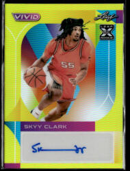 Topps 2023-23 LEAF VIVID Autographs Yellow #BA-SC1 Skyy Clark 07/50