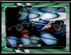 Topps 2021 Topps Chrome Formula 1 Racing Green RayWave #119 Guanyu Zhou