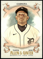 Topps 2021-22 Topps Allen and Ginter #109 Miguel Cabrera
