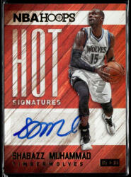 Panini 2015-16 Hoops Hot Signatures #HS-SM Shabazz Muhammad