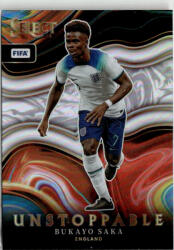 Panini 2022 Select FIFA Unstoppable #22 Bukayo Saka