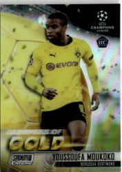 Topps 2020-21 Topps Stadium Club Chrome UEFA Champions League Glimpses of Gold #GG-YM Youssoufa Moukoko