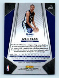 Panini 2017-18 Prizm Basketball Base # 202 Ivan Rabb