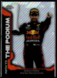 Topps 2021 Topps Chrome Formula 1 Racing Path to the Podium #PTP-SP Sergio Perez