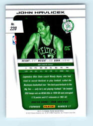 Panini 2013-14 Panini Prizm Base #220 John Havlicek