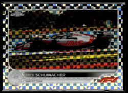 Topps 2022 Topps Chrome Formula 1 Checker Flag Refractors F1 DRIVERS #127 Mick Schumacher