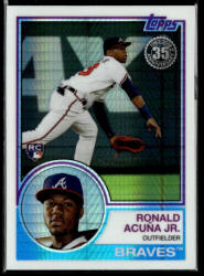 Topps 2018-2019 Topps Chrome Silver #101 Ronald Acuña Jr