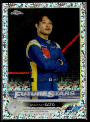 Topps 2022 Topps Chrome Formula 1 Racing Future Stars - Mini Diamonds Refractor #80 Marino Sato 051/299