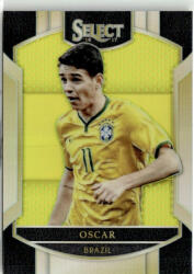 Panini 2016-17 Panini Select Terrace Neon Yellow Prizm #39 Oscar 012/125