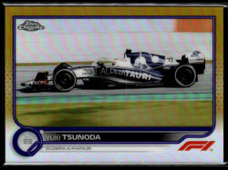 Topps 2022 Topps Chrome Formula 1 Gold Purple Refractors F1 DRIVERS #122 Yuki Tsunoda