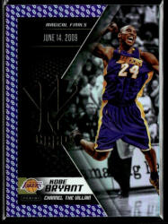 Panini 2015 Panini Kobe HeroVillain - Purple 8 Channel the Villain # 14 Kobe Bryant
