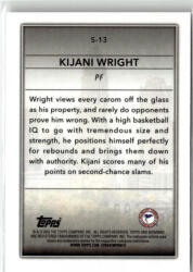 Topps 2022-23 Bowman Chrome University Skyscraping #S-13 Kijani Wright