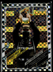 Topps 2021 Topps Chrome Formula 1 Racing Checker Flag #138 Valtteri Bottas