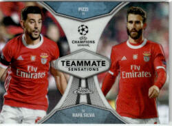 Topps 2019 Topps Chrome UEFA Champions League Teammate Sensations #TS-PS Rafa Silva/ Pizzi