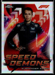 Topps 2022 Topps Chrome Formula 1 Racing Speed Demons #SD-AA Alexander Albon