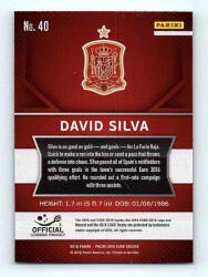 Panini 2016 Panini Panini Uefa Euro Prizm Base #40 David Silva