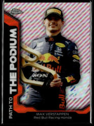 Topps 2021 Topps Chrome Formula 1 Racing Path to the Podium #PTP-MV Max Verstappen