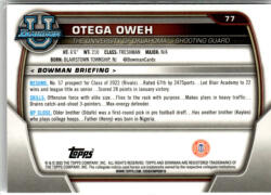 Topps 2022-23 Bowman Chrome University #77 Otega Oweh