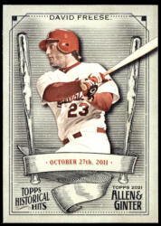 Topps 2021-22 Topps Allen and Ginter Historical Hits #HH-41 David Freese