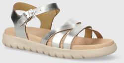 Geox gyerekszandál bőrből SANDAL SOLEIMA - ezüst 37 - answear - 20 590 Ft