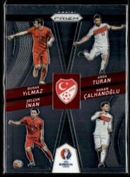 Panini 2016 Panini UEFA Euro Prizm Country Combinations Quads #16 Burak Yilmaz/Selcuk Inan/Arda Turan/Hakan Calhanoglu