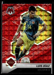 Panini 2021 Panini Mosaic Road to FIFA World Cup RED Mosaic Refractor #180 Luis Diaz
