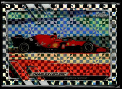 Topps 2021 Topps Chrome Formula 1 Racing Checker Flag #106 Charles Leclerc