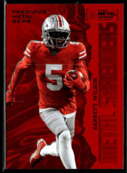 Skybox 2022-23 Skybox Metal Universe Champions Precious Metal Gems Red Metal Shredders #109 Garrett Wilson 066/100
