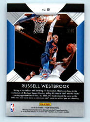 Panini 2018-19 Panini Prizm That's Savage! # 10 Russell Westbrook