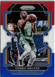 Panini 2021-22 Panini Prizm Red White and Blue Prizms #122 Kemba Walker