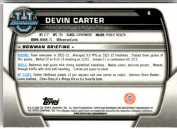 Topps 2022-23 Bowman Chrome University #6 Devin Carter