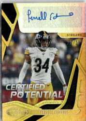 Panini 2020 Panini Certified Potential Signatures Mirror Gold 0 #CP-TE Terrell Edmunds 22/25