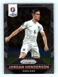 Panini 2016 Panini Uefa Euro Prizm Base #58 Jordan Henderson