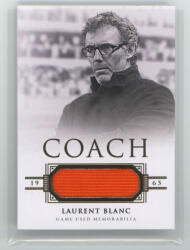 Futera 2019 Futera Unique World Football COACH Memorabilia #CH01 Laurent Blanc 22/32