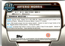 Topps 2022-23 Bowman Chrome University #45 Arterio Morris