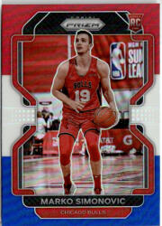 Panini 2021-22 Panini Prizm Red White and Blue Prizms #166 Marko Simonovic