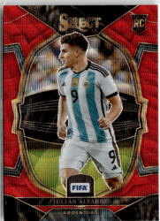 Panini 2022 Select FIFA Soccer Terrace Red Wave Prizm #3 Julian Alvarez