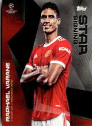 Topps 2021 Topps UEFA Champions League Summer Signings Star Signing #RV Raphael Varane
