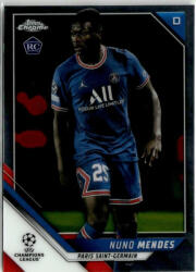 Topps 2021-22 Topps Chrome UEFA Champions League #22 Nuno Mendes