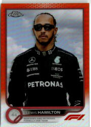 Topps 2022 Topps Chrome Formula 1 Racing Orange/Red Refractor #6 Lewis Hamilton