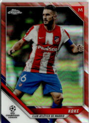 Topps 2021-22 Topps Chrome UEFA Champions League Red #51 Koke 10/10