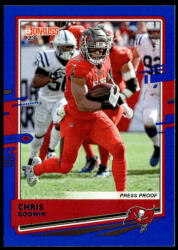 Panini 2020 Donruss Press Proof Blue #232 Chris Godwin