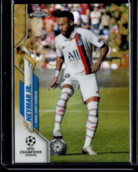 Topps 2019 Topps Chrome UEFA Champions League Gold Bubbles #95 Neymar Jr