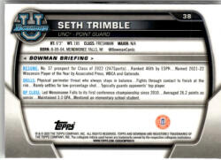 Topps 2022-23 Bowman Chrome University #38 Seth Trimble
