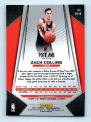 Panini 2017-18 Prizm Basketball Base # 144 Zach Collins