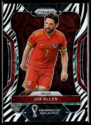 Panini 2022 Panini Prizm FIFA World Cup Qatar CHOICE ZEBRA Prizm #299 Joe Allen