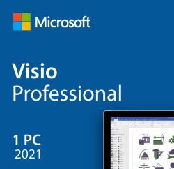 Microsoft Visio Professional 2021, 32/64 bit, Toate limbile, Licenta electronica pentru Windows