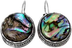  Cercei Mother of Pearl piatra nacru sau sidef, piatra prosperității, rotundă cu model