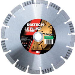 Diatech LE+ profi gyémánt vágótárcsa, beton / univerzális 125x22, 2x10 mm